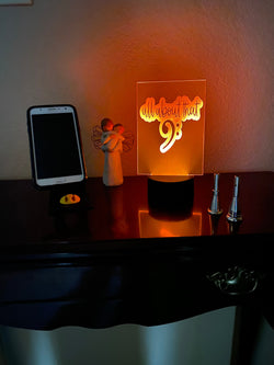 All About That Bass LED lamp, engraved acrylic light, orchestra gift, music decor, for cello bass player, bass clef nightlight